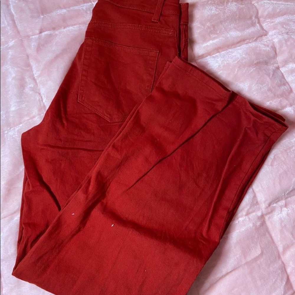 Red Straight Leg H&M Jeans